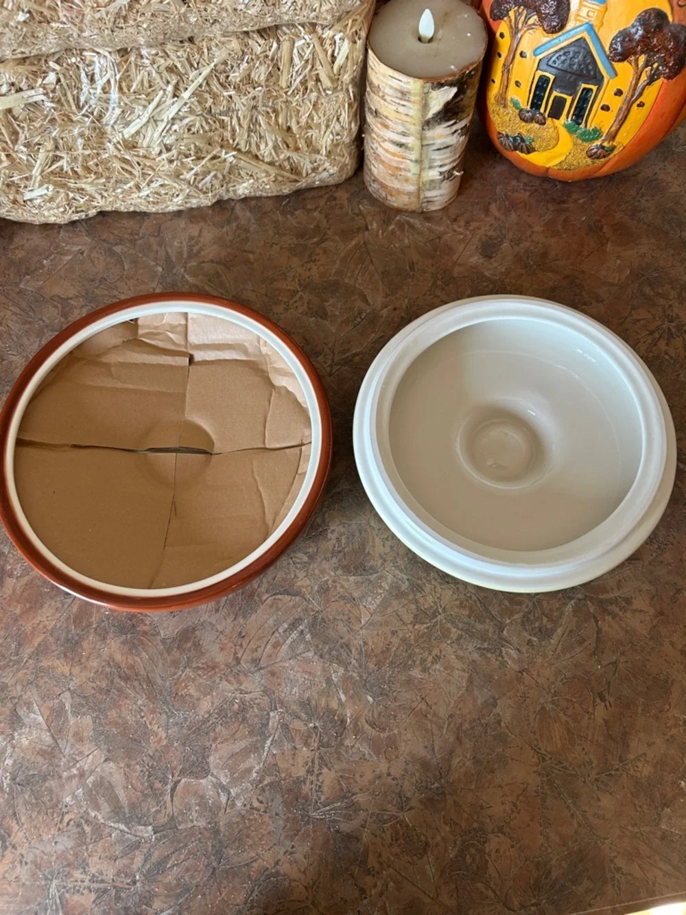 Vintage Clay Art Ceramic Handpainted Chili Pepper Inspired Tortilla Warmer